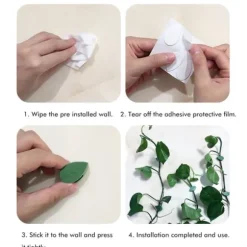 Paket med 50 självhäftande växthållare Plantkopplingsklämma Klätterväxter Fixering av väggväxtklämmor för stödplantering