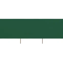 3-panelers vindskydd i högkvalitativt tyg | Färg: Grön | Storlek: 400x160 cm