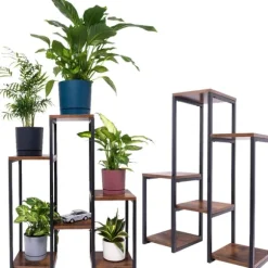 PANORAMA metallställ för blommor och växter - 6-våningar VENGE