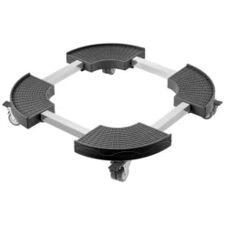 Papperskorgsdolly med Hjul, Justerbar 15-22,8 tum Rund Möbeldocka, Robust och Lätt att Röra sig