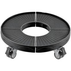 Papperskorgsdolly med Hjul, Justerbar 15-22,8 tum Rund Möbeldocka, Robust och Lätt att Röra sig