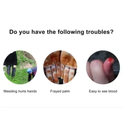 Par trädgårdshandskar med fingertoppar, klor, skyddande arbetshandskar för plantering, grävning, ogräsrensning, sådd, stickhandskar med 8 klor