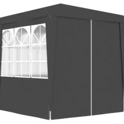 Partytält & paviljoner - Living Professionellt partytält med väggar 2x2 m antracit 90 g/m²
