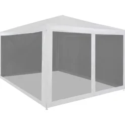 Partytält & paviljoner - Living Partytält med 4 sidoväggar i nät 4x3 m