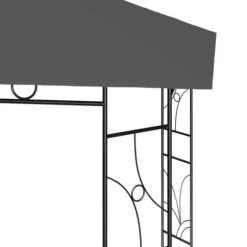 Partytält & paviljoner - Living Paviljong 4x3x2,7 m antracit 160 g/m²