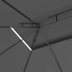 Partytält & paviljoner - Living Paviljong 4x3x2,7 m antracit 160 g/m²