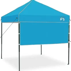 Partytält - Vindskyddat utomhustält för fester | Färg: Blå | Storlek: 200x200 cm