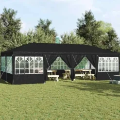 Partytält Antracit och vitt 800 x 400 x 266 cm