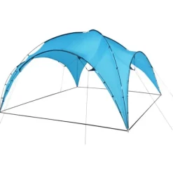 Partytält valv 450x450x265 cm - Perfekt för fester och grillkvällar | Färg: Ljusblå | Storlek: 450x450x265 cm