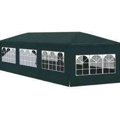 Partytält 3x9 m - UV-beständigt och vattentåligt | Färg: Grön | Storlek: 3x9 m