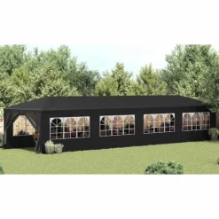 Partytält 3x12 m antracit - UV- och vattenbeständigt | Färg: Antracit | Storlek: 3x12 m