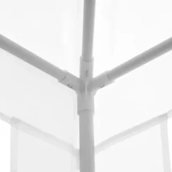 Paviljong 2,7×2,7 m vattenavvisande & vintertålig, vit