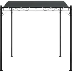 Paviljong antracit 2x2,3 m 180 g/m² tyg och stål