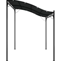 Paviljong för uteplats - Antracit 2x2,3 m | Material: 180 g/m² tyg & Stål