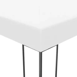 Paviljong för utomhusbruk 6x3 m - Solskydd och regnskydd | Färg: Vit | Storlek: 6x3 m