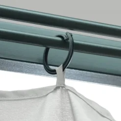 Paviljong med draperier 400 x 300 cm gräddvit aluminium - Paviljong - Paviljonger - Home & Living