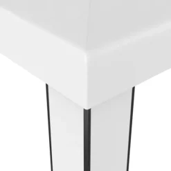 Paviljong med dubbeltak för utomhusaktiviteter | Färg: Vit | Storlek: 3x3 m