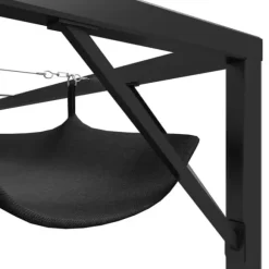 Paviljong med infällbart tak 3x3 m - Vattentät och UV-skydd | Färg: Antracit | Storlek: 3x3 m