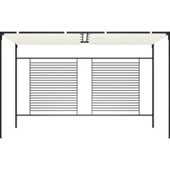 Paviljong med infällbart tak 3x4x2,3 m gräddvit 180 g/m² - Paviljong - Paviljonger - Home & Living