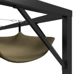 Paviljong med infällbart tak 3x3 m - Vattentålig och UV-skyddande | Färg: Taupe | Storlek: 3x3 m