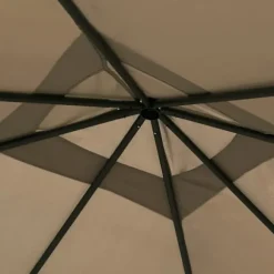 Paviljong med stolpar 3x3x2,6 m taupe 160 g/m² - Paviljong - Paviljonger - Home & Living