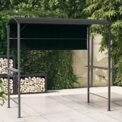 Paviljong med tak för utomhusevenemang - Robust och vattentålig | Färg: Antracit | Storlek: 220x110x200 cm