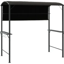 Paviljong med tak 220x110x200 cm antracit