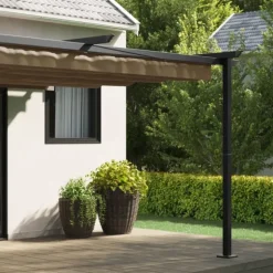 Paviljong Taupe 400 x 300 x 200 cm Polyester