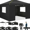 Paviljong, Vattentåligt Tyg, Lätt Att Sätta Upp,Svart