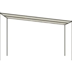 Paviljong vit 4x4 m 180 g/m² tyg och stål