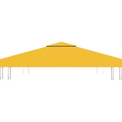 Paviljongtak med ventilering 310 g/m² 3x3 m gul