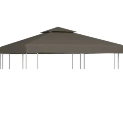 Paviljongtak med ventilering 310 g/m² 3x3 m taupe