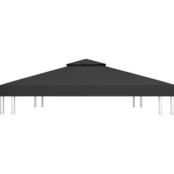 Paviljongtak med ventilering 310 g/m² 4x3 m svart - Paviljong - Paviljonger - Home & Living