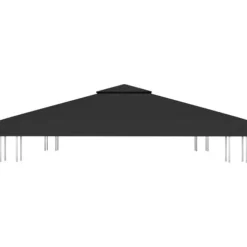 Paviljongtak med ventilering 310 g/m² 3x3 m svart - Paviljong - Paviljonger - Home & Living