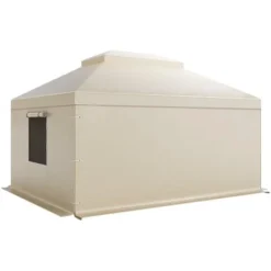 Paviljongtak, 3,66x4,87 m, Beige, PE, Förvaring för alla väder