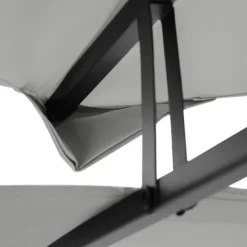 Paviljongtak 3x4 m, ersättningstak i polyester, ljusgrå, vädertåligt