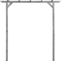 Pergola - VIDAXL - Imprägnad furu - Grå - 200x40x205 cm - Motståndskraftig mot röta