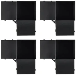 Pergola Fästesats, 3-vägs hörnfäste, 14,2x14,2 cm, Svart, Stål