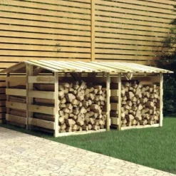 Pergola med tak 4 delar 100x90x100 cm impregnerad furu