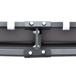 Pergola paviljong 297x297 cm, metall, grå – terrass/balkong