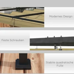 Pergola 4x3m trädgårdspaviljong, uteplatstak av stål, trädgårdspaviljong med justerbart tak, fristående, solskydd för terrass och trädgård, kaki