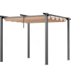 Pergola, 300x300x230 cm, Beige, Aluminium