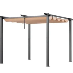 Pergola, 300x300x230 cm, Beige, Aluminium