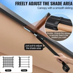 Pergola, 300x300x230 cm, Beige, Aluminium