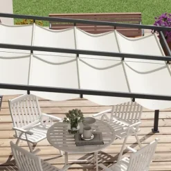 Pergola, 297x297x200 cm, Krämfärgad