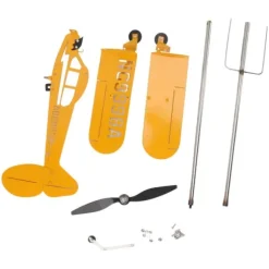 Piper J3 Cub Flygplan Weathervane 3D Metall Flygplan Väderflöjel Utomhus Tak Vindriktningsindikator Trädgårdsdekor Stor