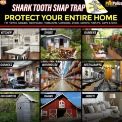 6pk Mouse Traps | Heavy Duty Mice Snap Catcher Rodent Mice Reusable Pest Control