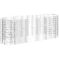 Planteringsgabion galvaniserat järn 300x100x100 cm