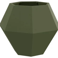 Planteringskärl Olivgrön 75 x 75 x 60 cm Stål