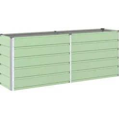 Planteringskärl Pastellgrön 480 x 50 x 45 cm Galvaniserat Stål